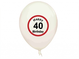 Master Narodeninové balóniky 40 rokov 5ks
