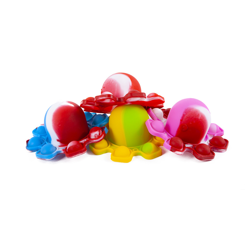 POP IT Chobotnica dúhová 9 bublín