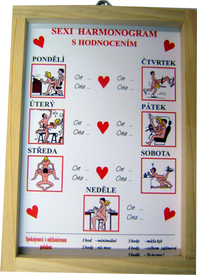 DAVDAN Obrázok Sexi harmonogram
