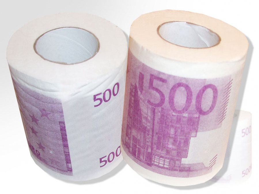 Divja Toaletný papier 500 Eur