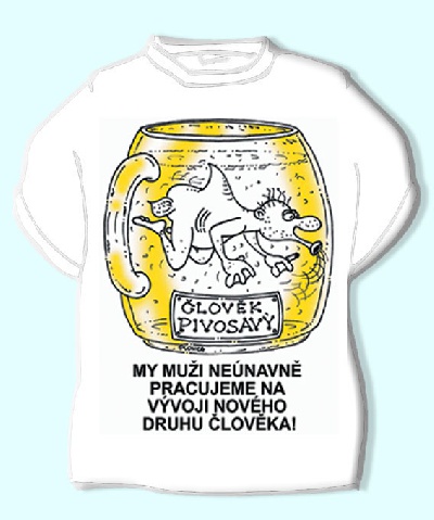 Divja Pánske tričko - Človek pivosavý,veľkosť XL