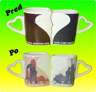 Magické hrnčeky s prekvapením set 2 ks 250ml