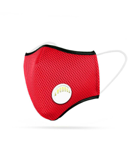 ATRAX športová maska s výdychovým ventilom Red - dámska
