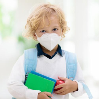 Certifikovaný detský respirátor FFP2 biely - sada 10 kusov