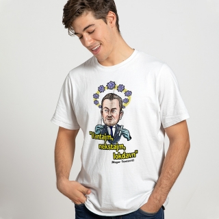 ND Pánske tričko "Magor Testovič" biele, veľkosť XL