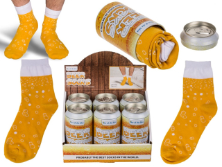 OOTB Darčekové balenie ponožiek Pivo v plechovke (1 pár)
