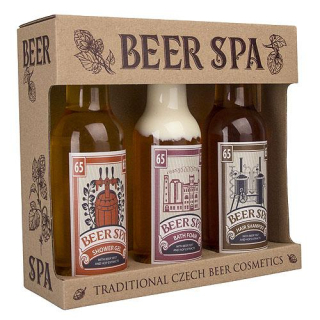 Bohemia Gifts Beer Spa sada gél 200ml, šampón 200ml a pena 200ml