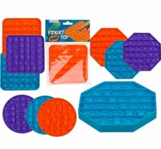 Fidget Pop Senzorická hračka na uvoľňovanie stresu - farebná 12cm