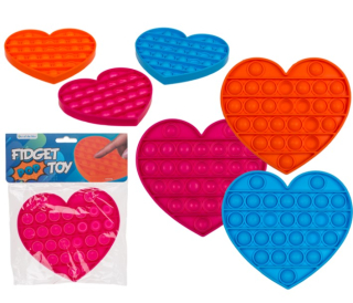 Fidget Pop Senzorická hračka na uvoľňovanie stresu - srdce