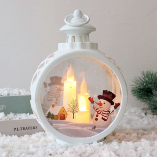 GFT Vianočný lampáš snehuliaci