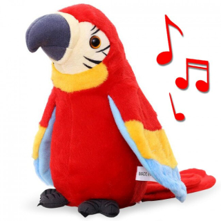  mamido Interaktívny hovoriaci papagáj červený