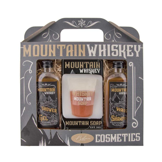 Bohemia Gift sada kozmetiky Mountain Whiskey - gél100ml,mydlo70g,šampón100ml