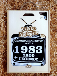 DAVDAN Tričko v darčekovej krabici s verklíkom - Zrod legendy 1983