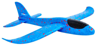 ISO 9137 Penové hádzacie Lietadlo 37cm modré