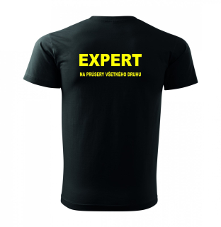Fóry Pánske tričko - EXPERT na prúsery...  čierne,veľkosť XXL
