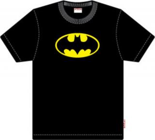 LED Tričko s logom Batmana - XL