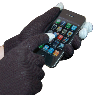 Rukavice pre smartphony - šedé