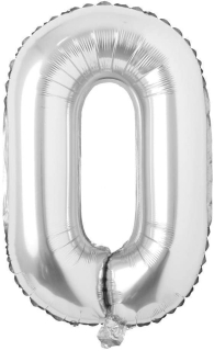 Nafukovacie balóny čísla maxi strieborné 0