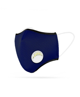 ATRAX športová maska s výdychovým ventilom Navy blue - dámska
