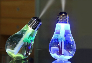 B2B Aróma difuzér s LED osvetlením v tvare žiarovky