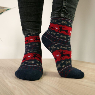GFT Vianočné ponožky s Nórskym vzorom - modré