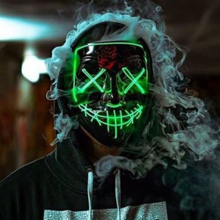 Purge Maska LED zelená