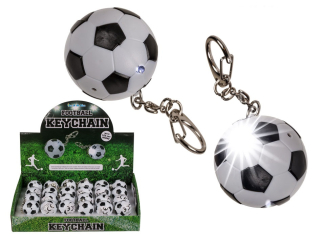 OOTB Kľúčenka s baterkou a zvukom - futbalová lopta