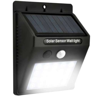 ISO 5015 Vonkajšie solárne 20 LED svetlo s pohybovým senzorom