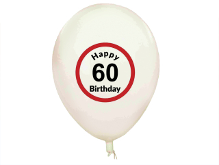 Master Narodeninové balóniky 60 rokov 5ks